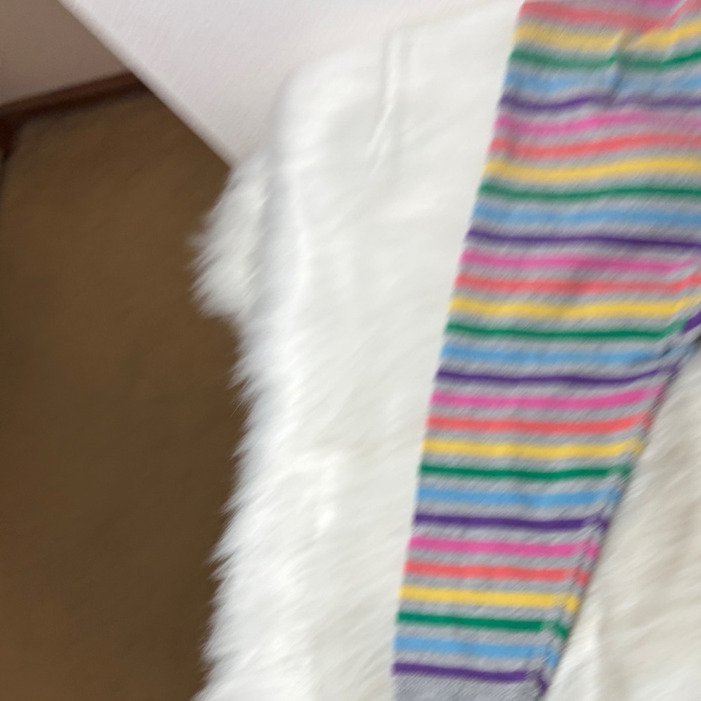 Hanna Andersson Rainbow Stripe Organic Cotton Pajama 2 Piece Set - Picture 7 of 8